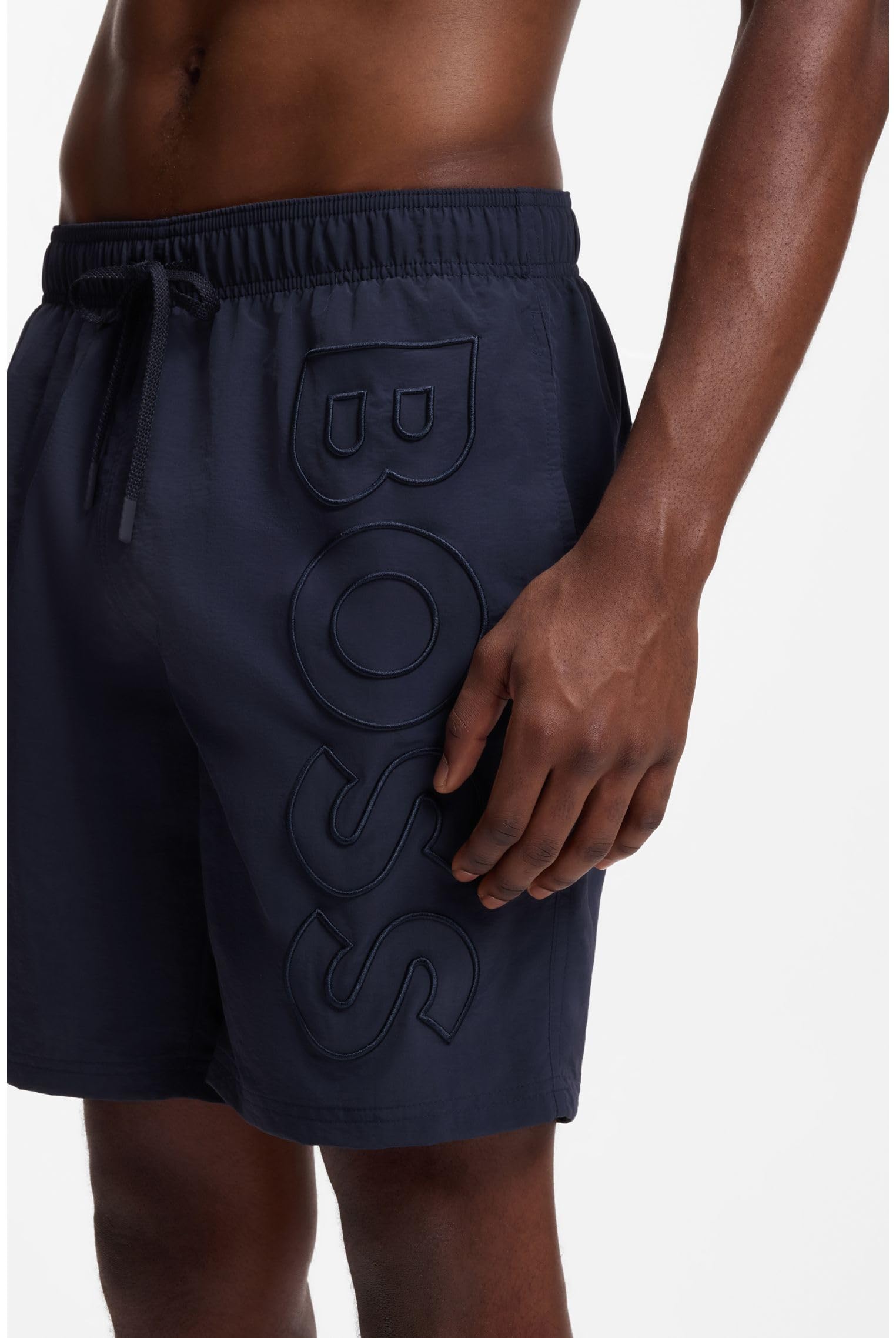 BOSS Badeshorts Mit 3D-Logo-Stickerei