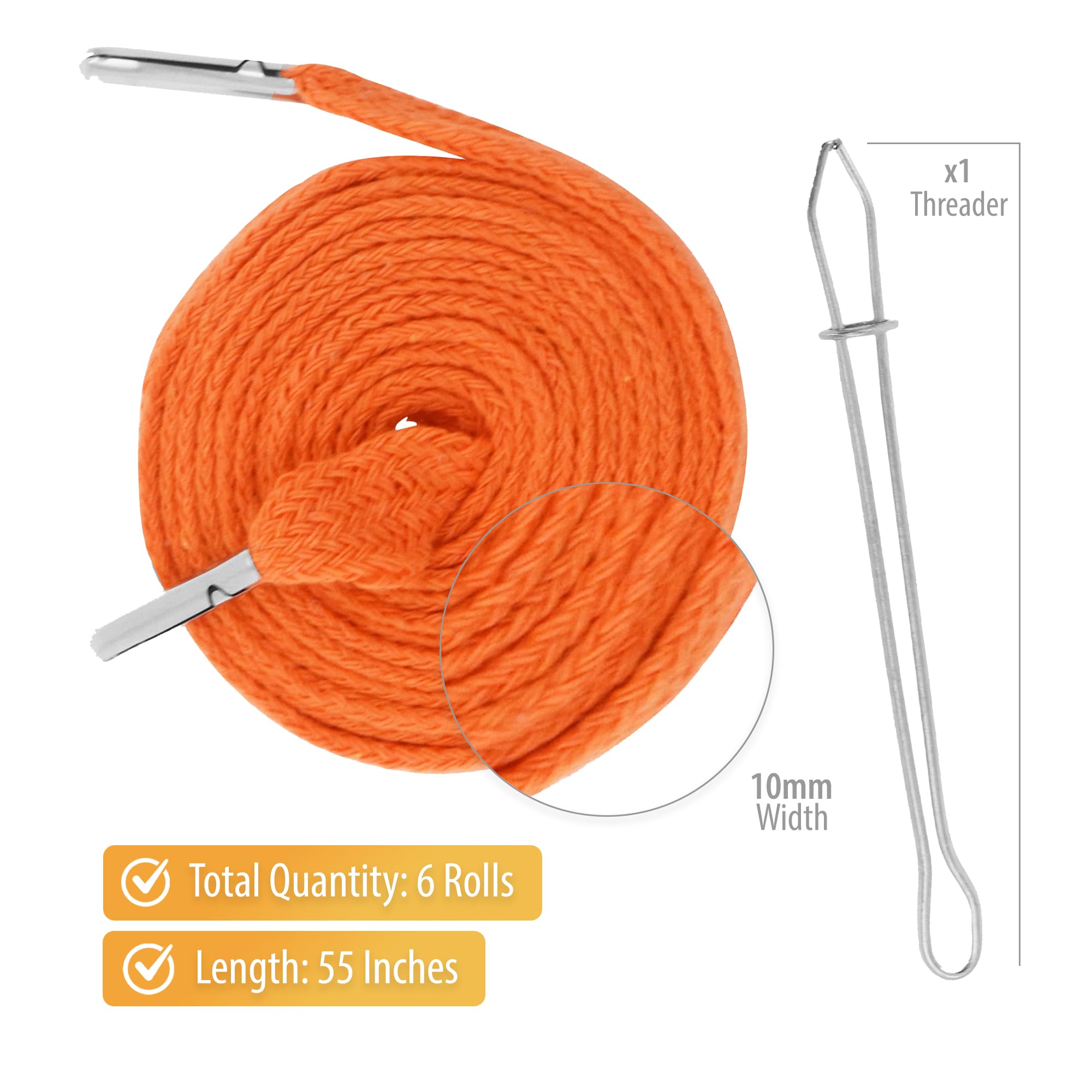 Amazon.com: Mandala Crafts Orange Drawstrings Replacement Draw