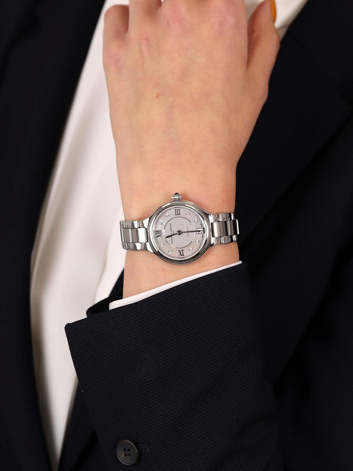 Frédérique Constant Orologio Analogico Quarzo Svizzero da Donna con Cinturino in Acciaio Inox FC-306LGHD3ER6B