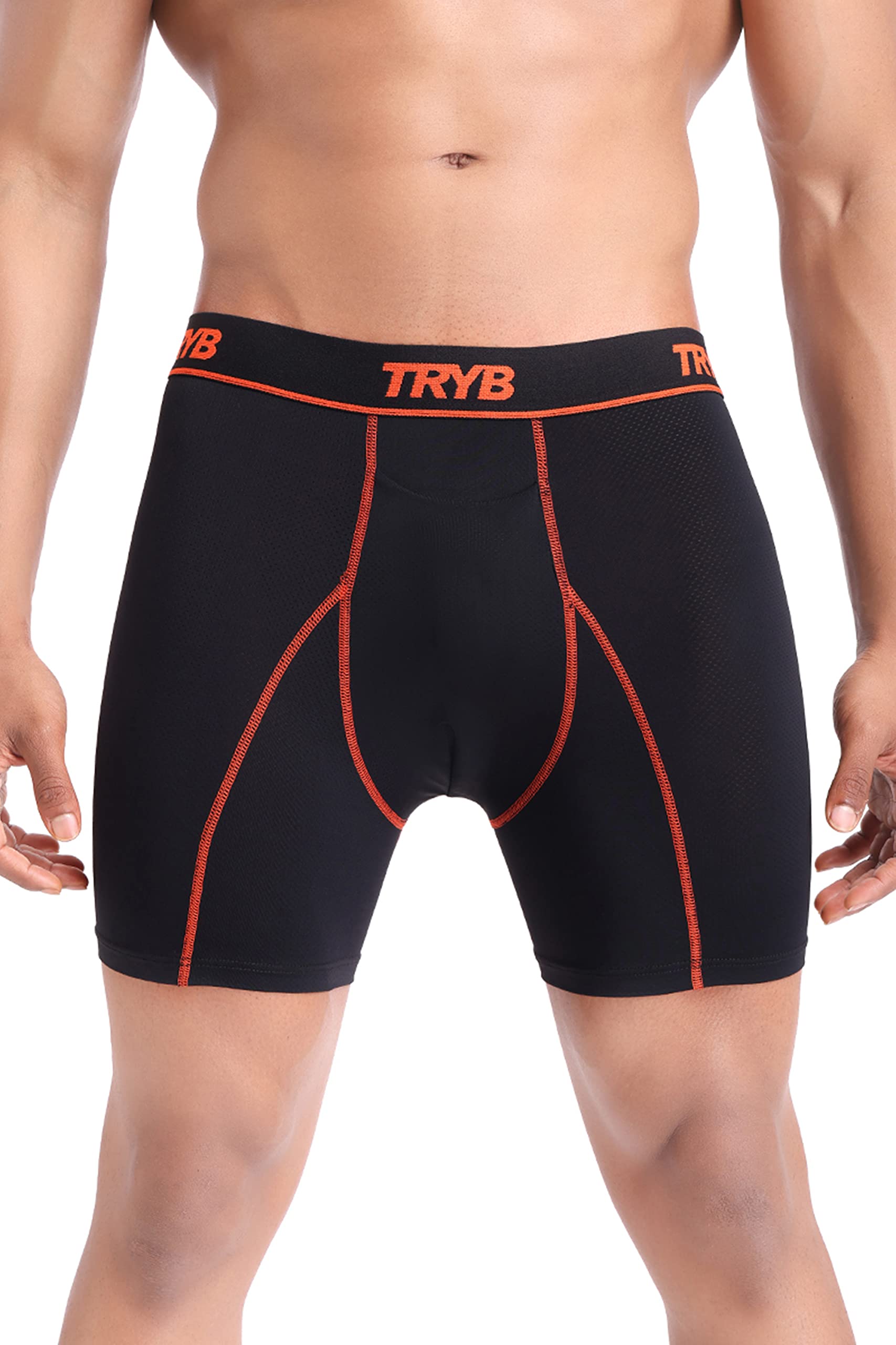 tryb Men's Sports Underwear | Stretchable Compression Trunks for Running & Gym Workout | Quick Dry, Moisture Wicking | Athletic Innerwear Boxers-picture-27