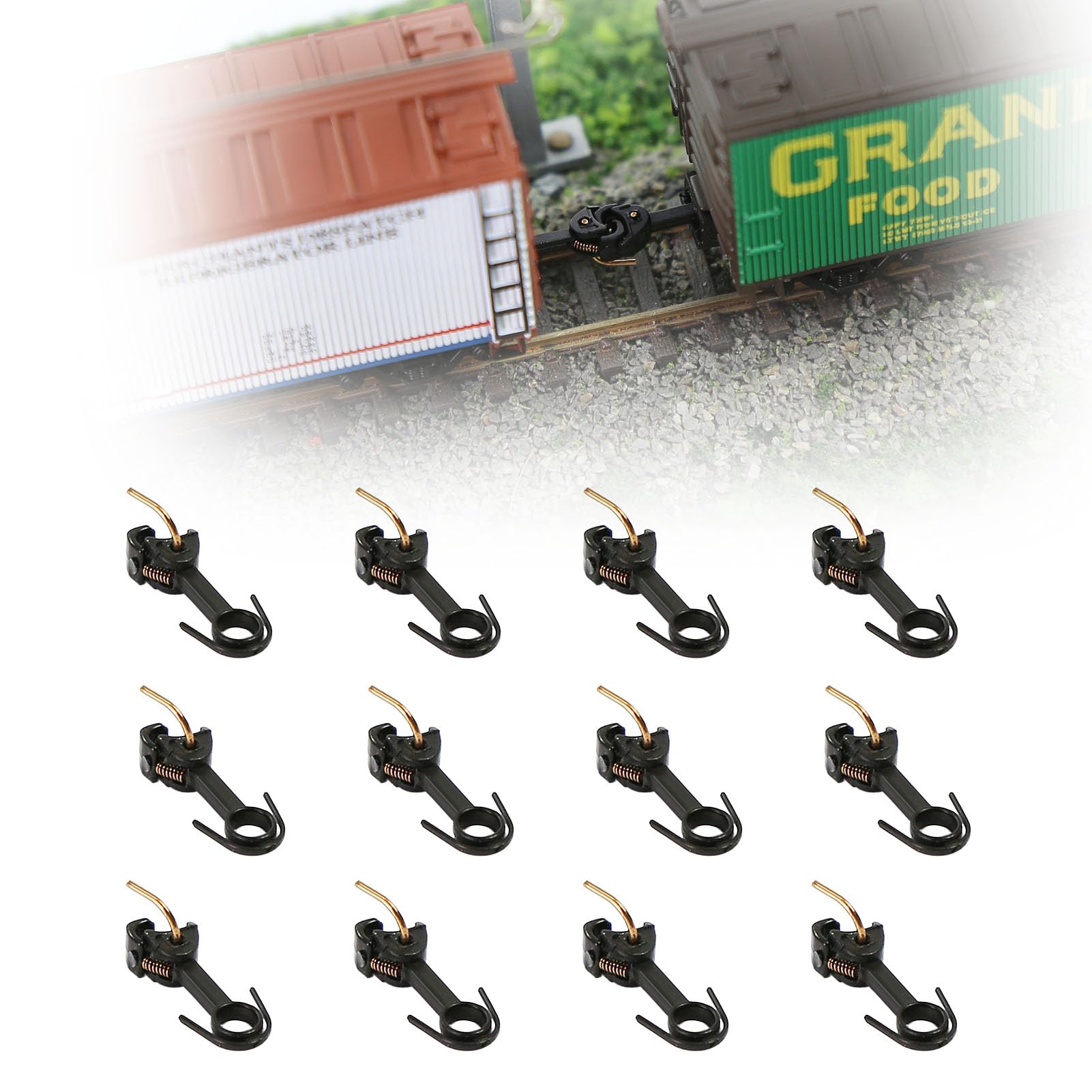 Amazon.com: 12pcs N Scale Short Coupling 1:160 Coupler Hook