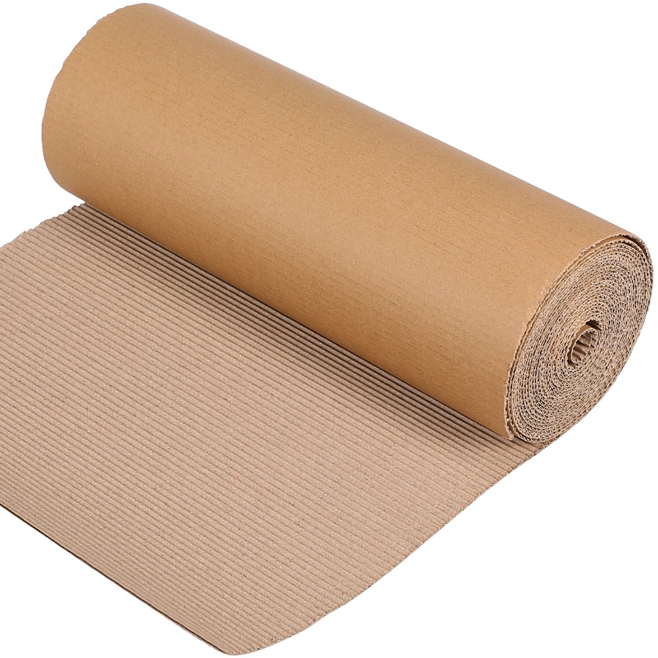Rouleau De Carton Ondulé 30.5 X 500 Cm Papier Kraft ÉCologique Pour packing Bricolage Protection Et Stockage RéSistant À L'Eau Et Aux DéChirures