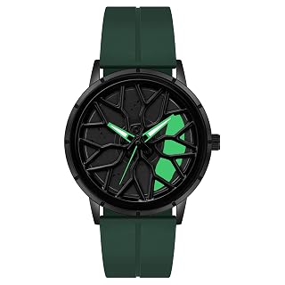 ON TIME OCTUS Spinning Car Wheels Gyro Men's Sport Watch| Rotating Sports Car Wheel Design Watches for Boy's and Men - Amazon product rated Grade A