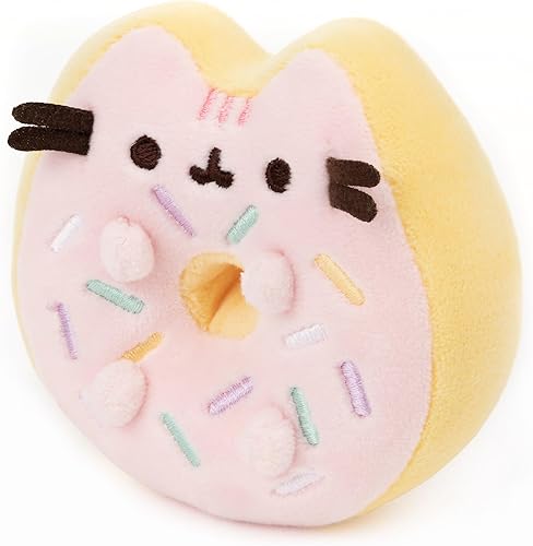 Miniatura 4 de Gund Sprinkle Donut Pusheen Sweet Postre Squishy Peluche de gato y tela satisfactoriamente elástica, para edades de 8 años en adelante, rosa y