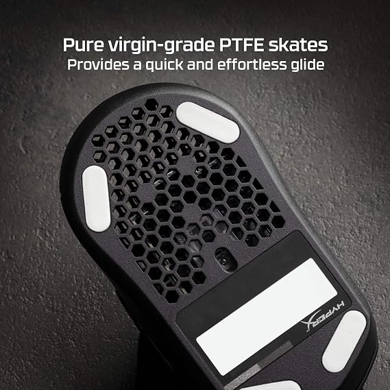 HyperX Pulsefire Haste Gaming Mouse, Ultra-Lightweight, 59g, Honeycomb Shell, Hex Design, RGB, HyperFlex USB Cable, Up to 16000 DPI, 6 Programmable Buttons,Black