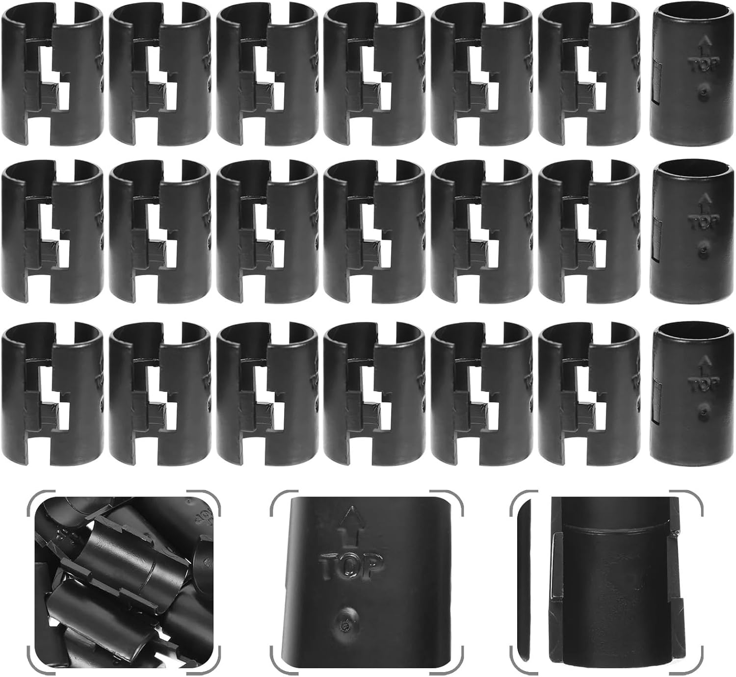 250 Pairs Wire Shelf Clips Plastic Lock Brackets Fixing Clamps Fasteners Post Sleeves Shelving Accessories Hardware Home