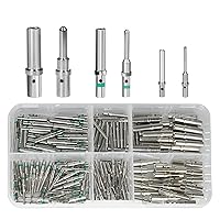 Vista 1 de 180 piezas de pines y enchufes de conector Deutsch, kit de pines de contacto estilo barril, tamaños 12/16/20 macho y hembra terminales sólidos