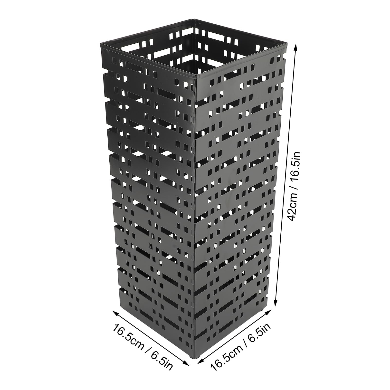 Portaombrelli da ingresso, portaombrelli dal design scavato, compatto e ben ventilato, portaombrelli da terra per case, hotel, uffici o altri luoghi pubblici(42 x 16.5 x 16.5cm)
