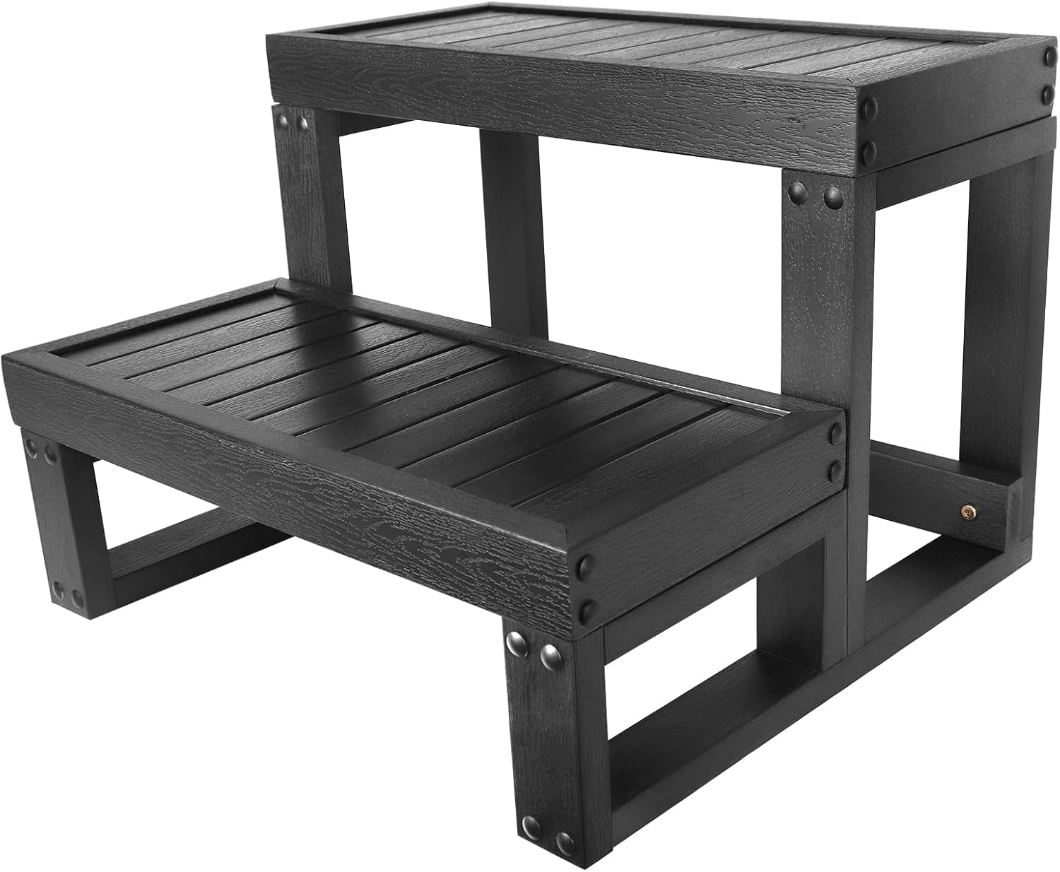 Hot Tub Steps,Spa Steps, NonSlip Wood Looking Plastic Hot