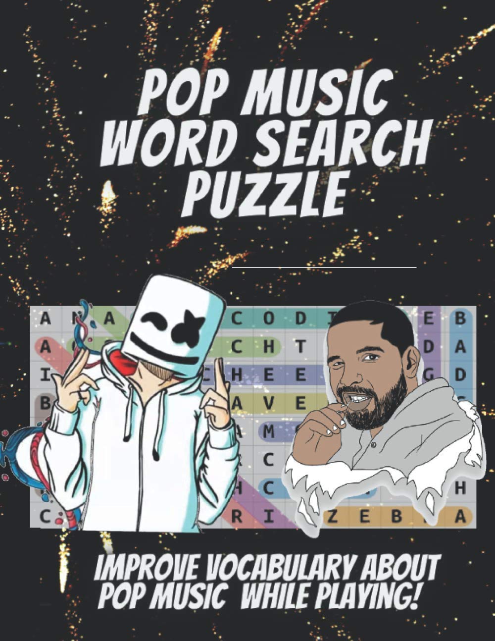 Pop Music Word Search Puzzle: 1000+ Words in Search Puzzles Large Print With Solutions. Learn All about Pop Music History While Playing !
