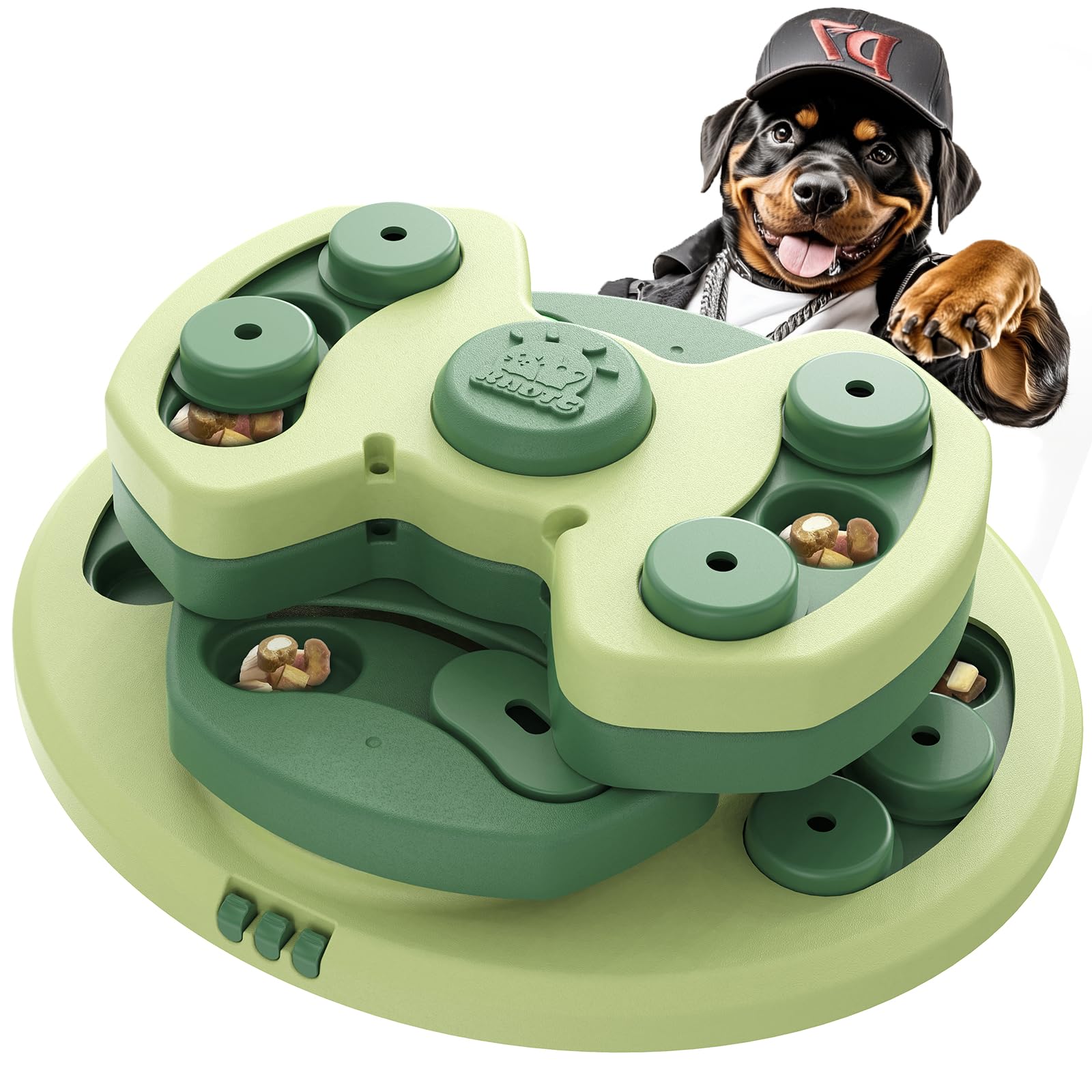 Dog Puzzle Toy, Large Size, 3 Levels of Step-by-Step Challenge, 3 Ways to Play Beginner t…