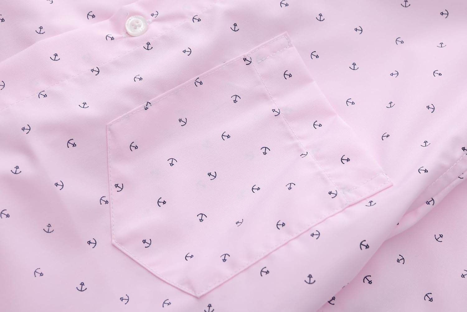 Kids Boys Short Sleeve Patterned Dress Shirt Button Down Comfort Flex Shirts Spring Summer Outfits 9-10 Years Light Pink, Anchor image 4 of 8 B0CZ4FFSWR