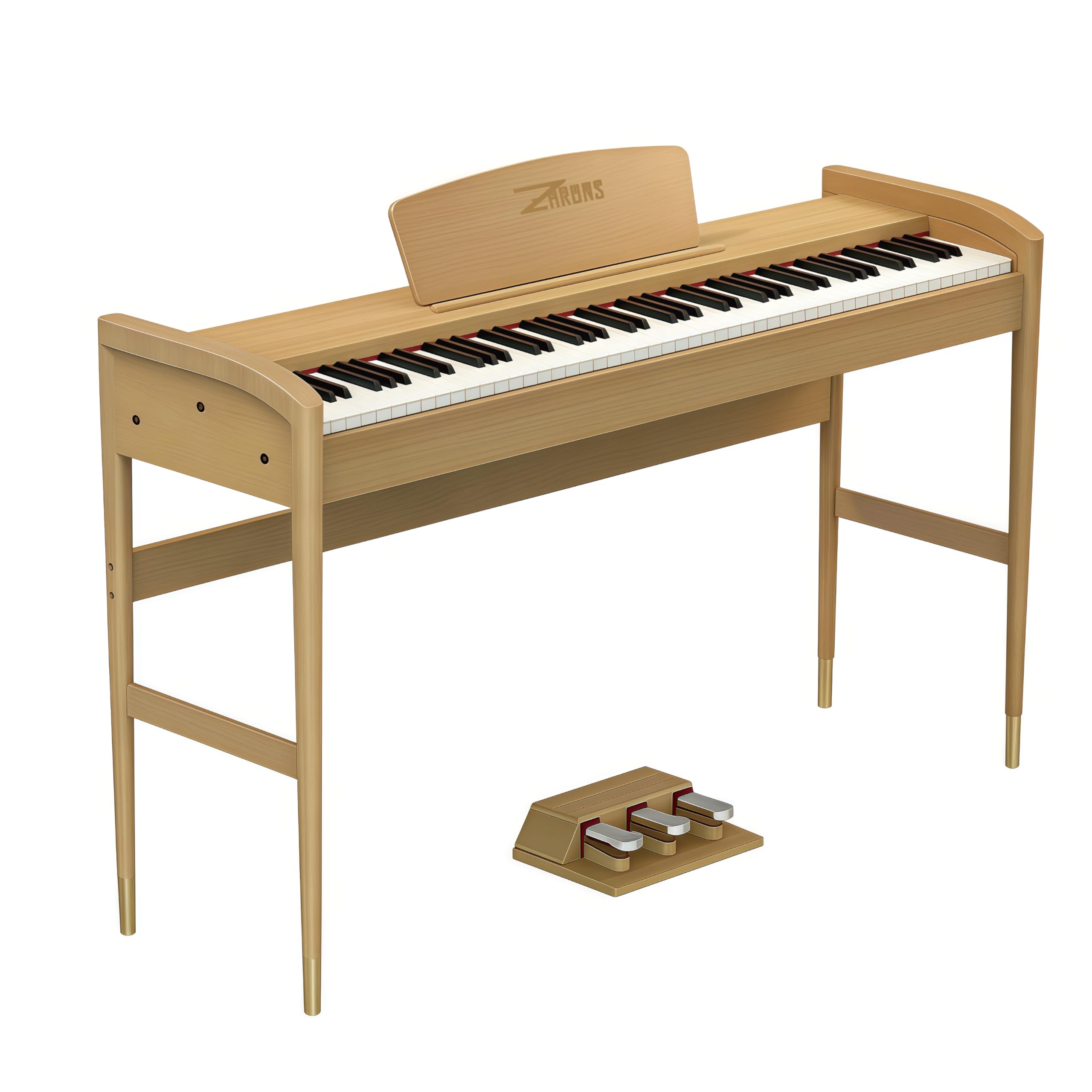 Amazon.com: ZHRUNS 88 Key Beginner Digital Piano, Weighted Hammer