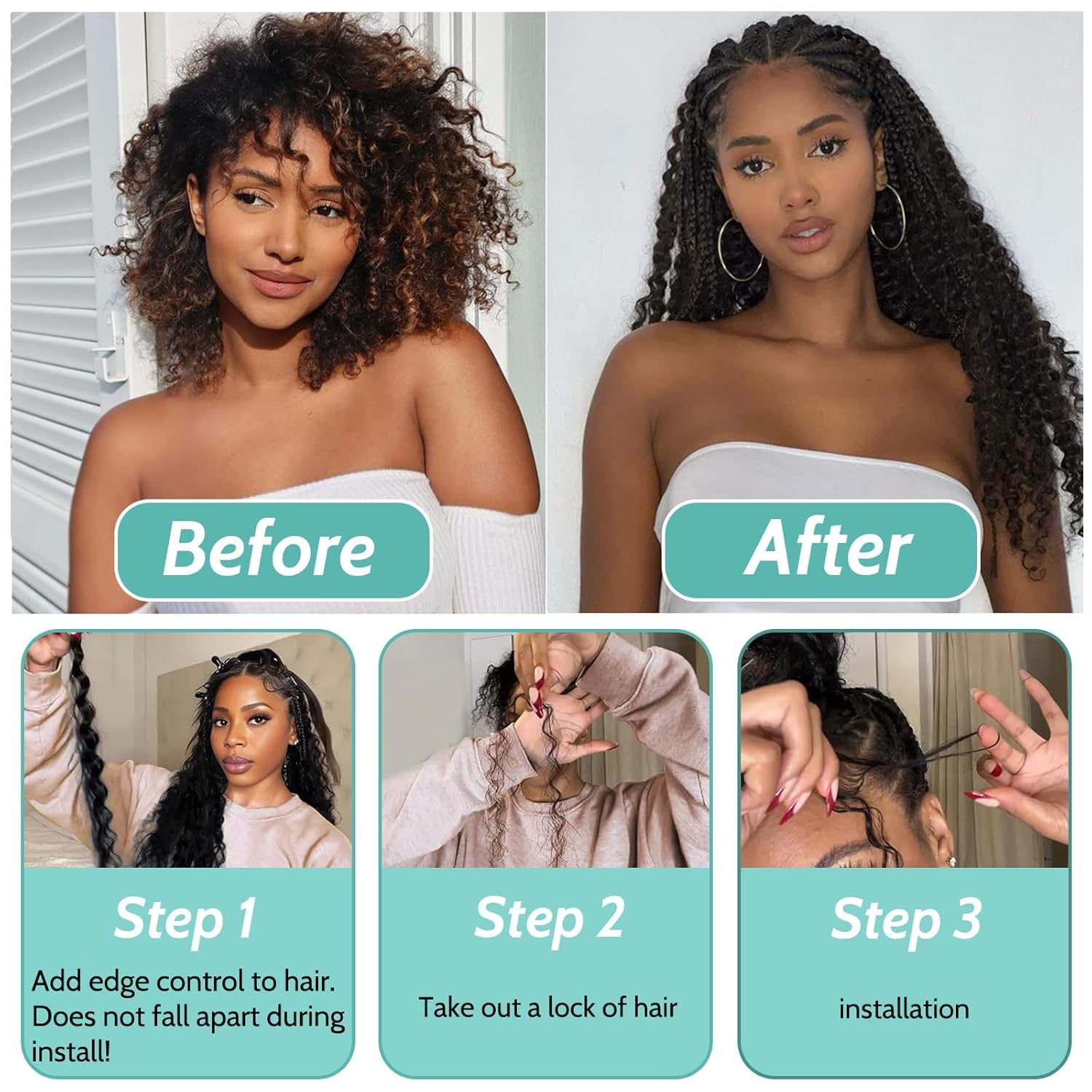 32 32 32 Inch Deep Wave Bulk Hair For Braiding #30 Light Brown menschliches Haar 3 Bundles/Pack No Weft Premium Braiding Hair Extensions for Boho Braids With Minimal Tangle