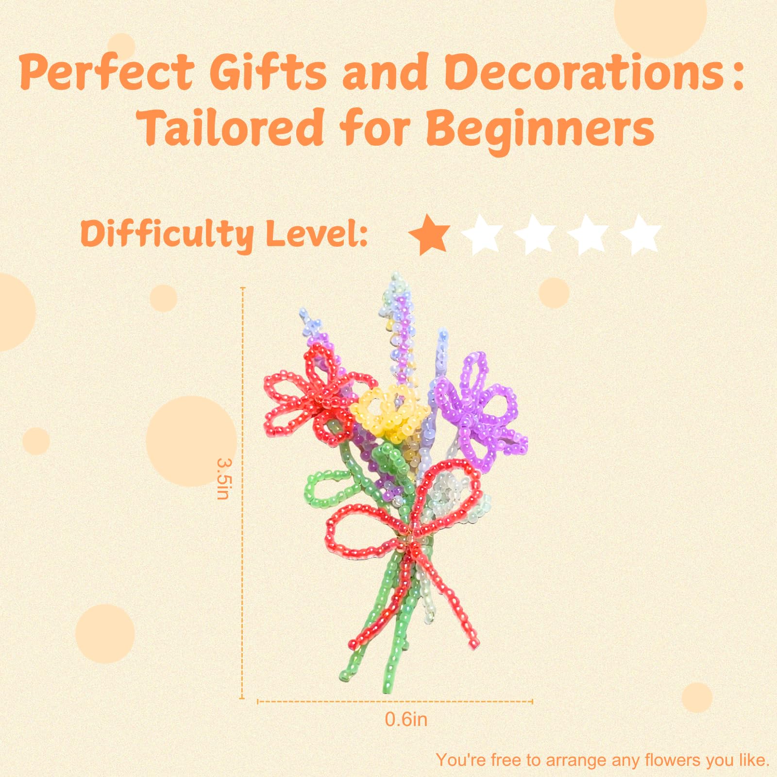 DIY Beaded Plant Kit - Beginner Floral Crafts -4 DIY Beaded Plant Kit - Beginner Floral Crafts -4