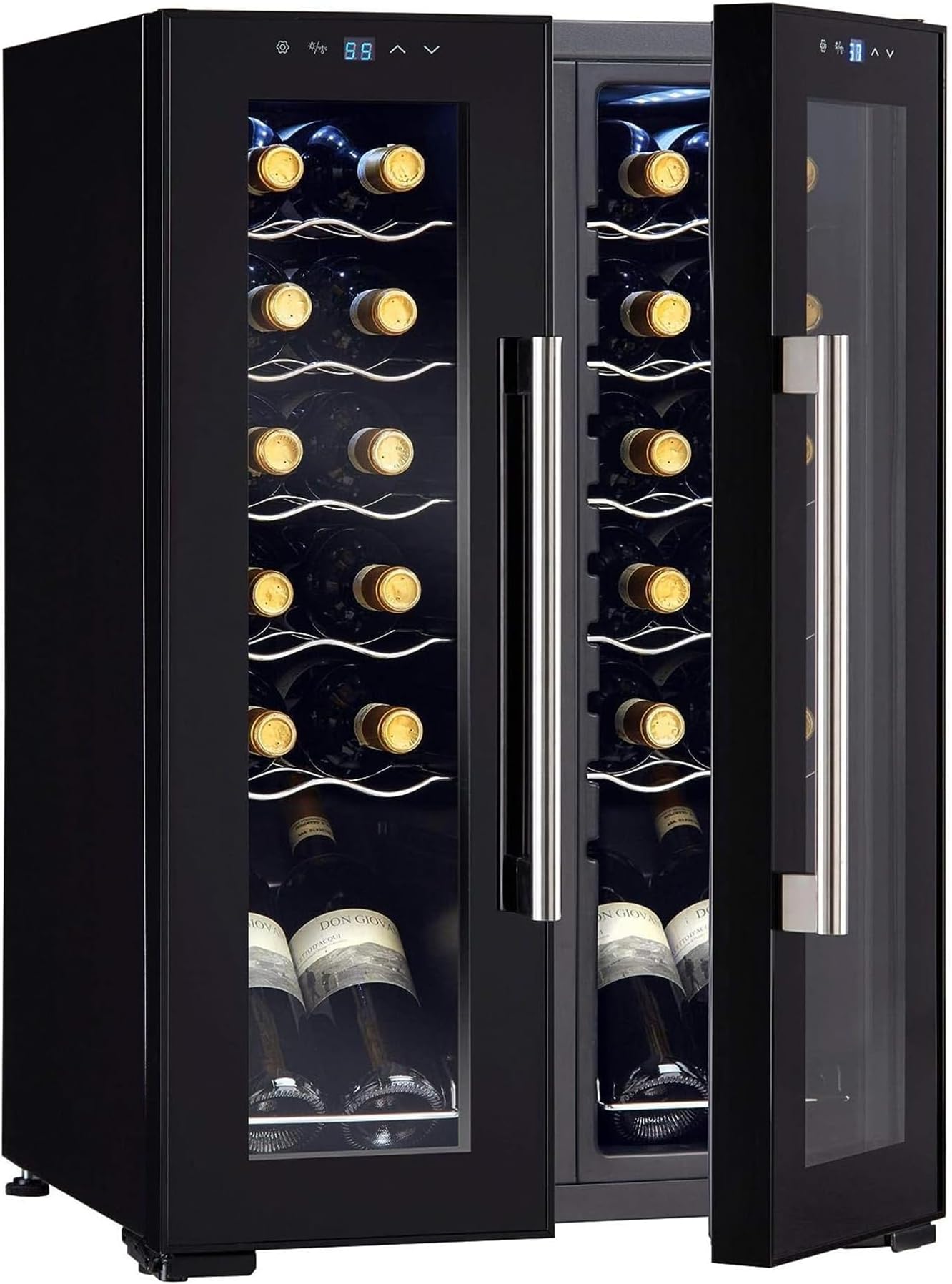 24-Bottle French Door Dual-Zone Compressor Wine Cooler