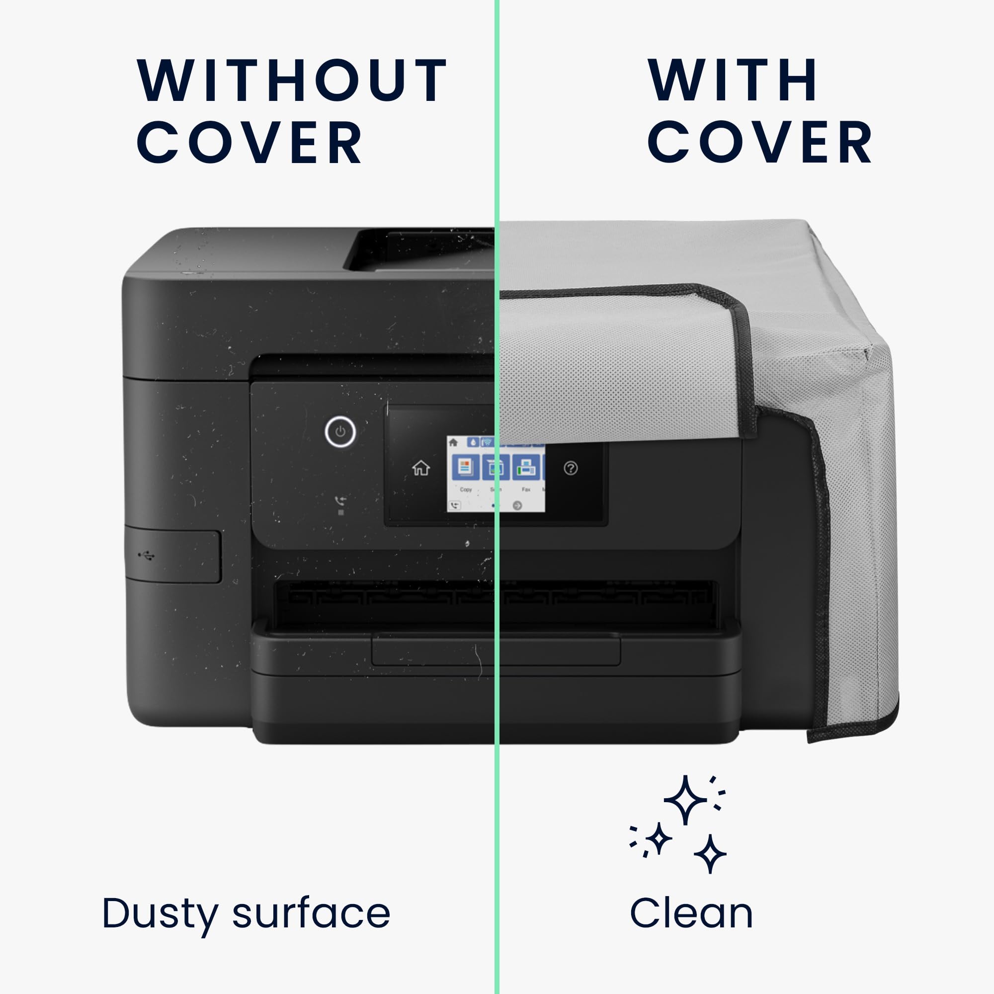 kwmobile Housse compatible Epson Workforce Pro WF-3820 protection imprimante gris clair