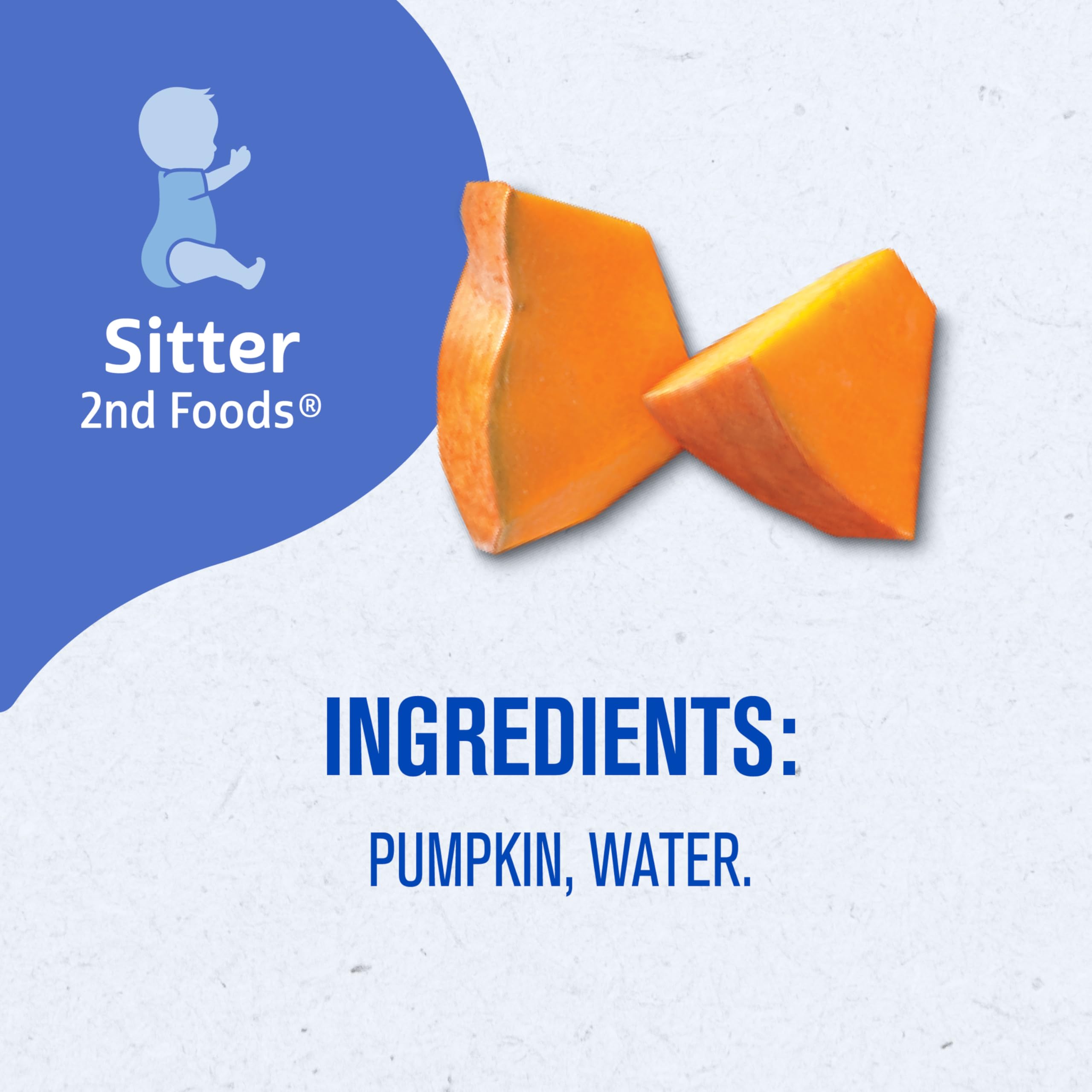 Gerber 2nd Food Baby Food Pumpkin Puree, Natural & Non-GMO, 4 Ounce Tubs, 2-Pack (Pack of 8)