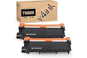 v4ink 2PK Compatible TN-660 Toner Cartridge Replacement for Brother TN660 TN630 Toner...