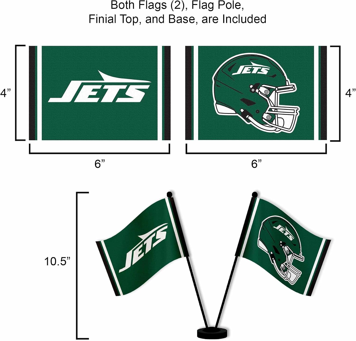 New York Jets Desk and Table Top Flags
