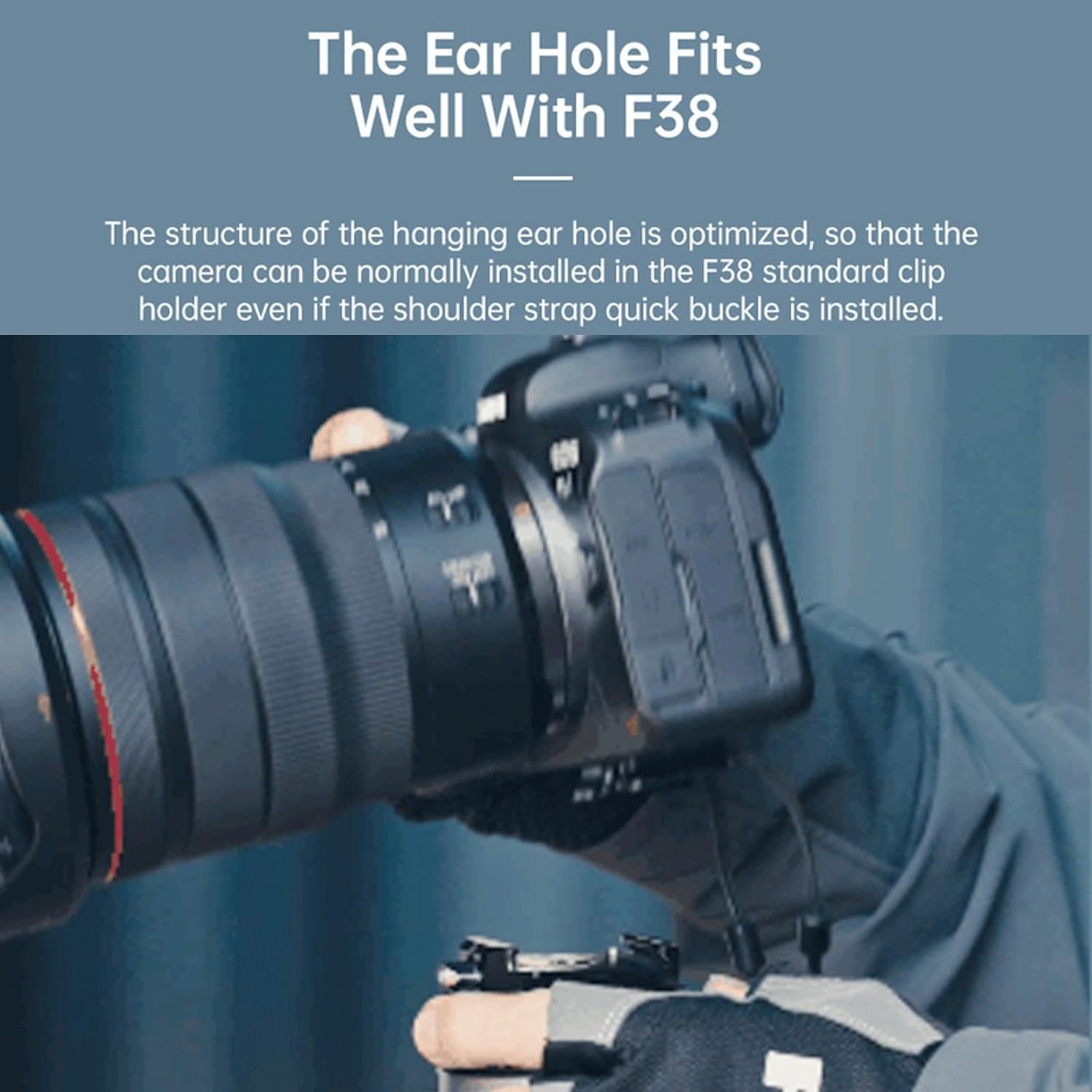 FALCAM F38 Camera Clip with Plate Kit V2, Quick Release Clip for Camera to Backpack Shoulder Strap-3142