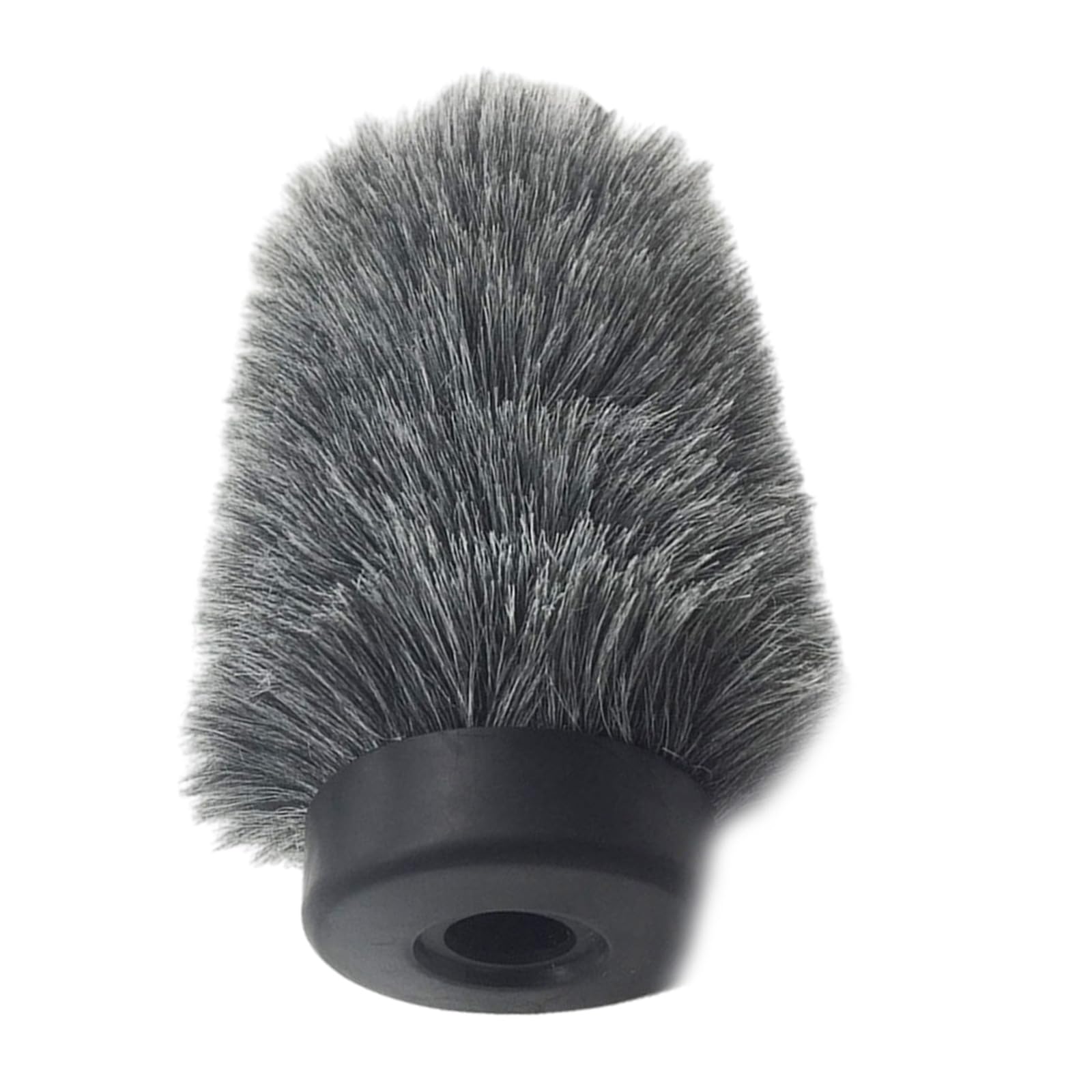 Base de goma resistente al viento para micrófono, funda peluda para parabrisas para varios tamaños para equipos auditivos, varias longitudes