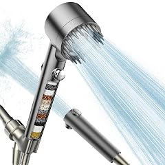 Filtered Shower Head with Handheld High Pressure Water Flow and Multiple Spray Modes Shower Head with Filter Power