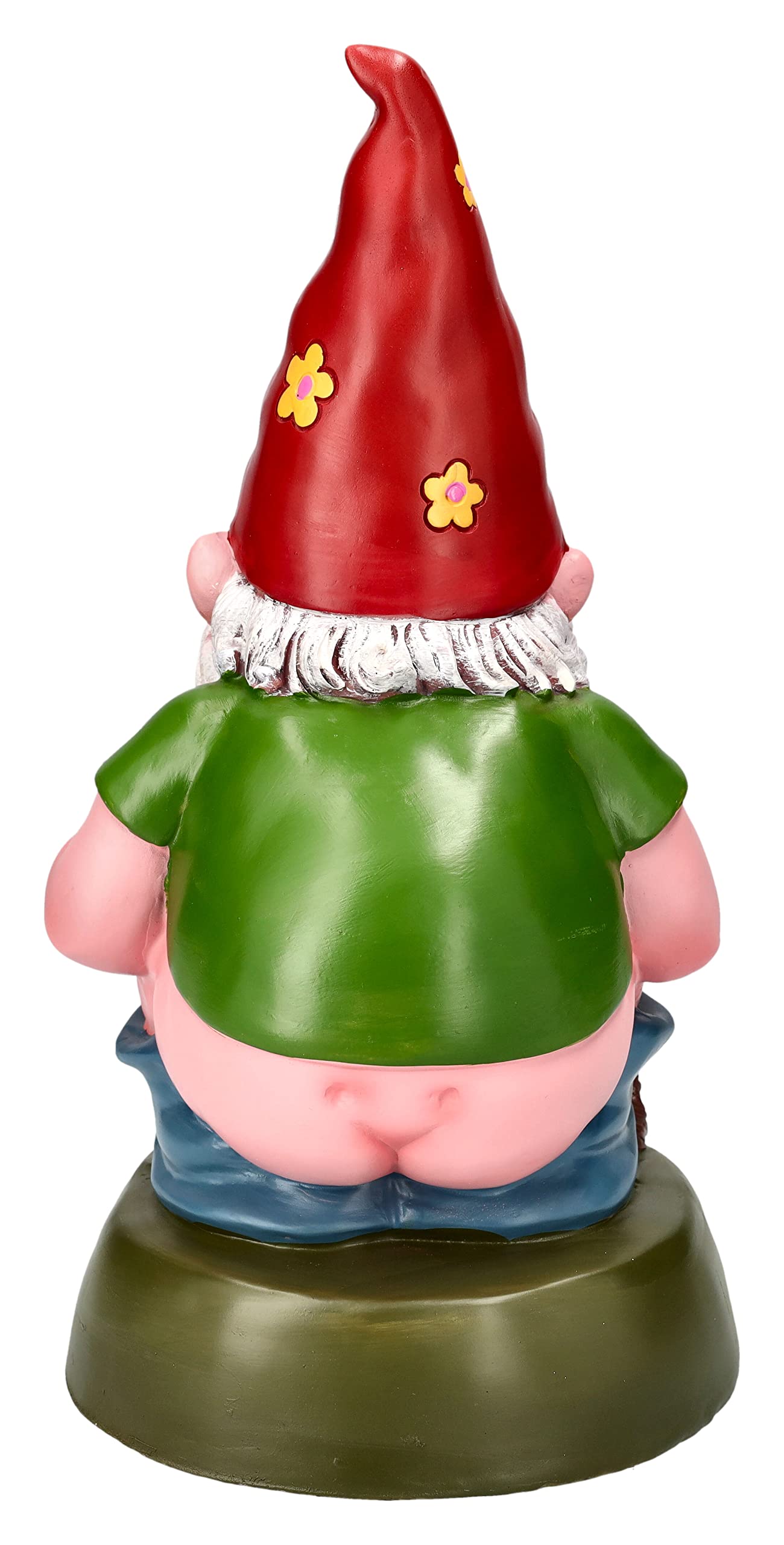 Pacific Giftware Gartenzwerg Figur Hippie Macht in den Garten 28 cm | Garten Zwerg Statue lustig witzig