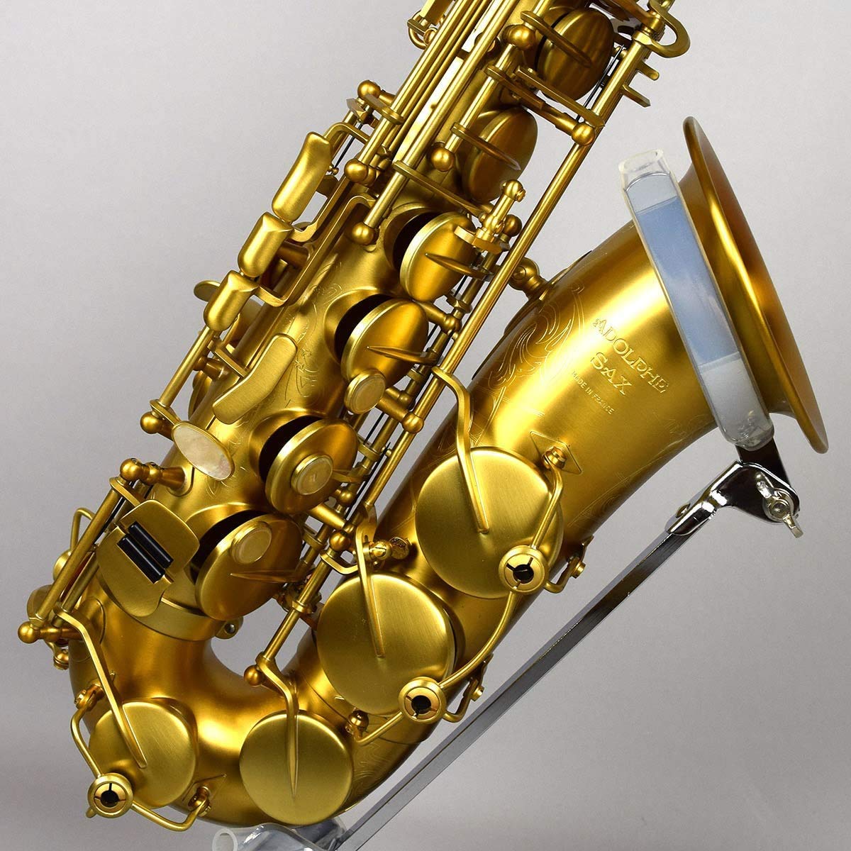 ヒロアキ♡超美品♡金メッキ サックス本体 ケース付き Amazon | Adolphe Sax Alto Saxophone Limited Brushed Gold Satin W