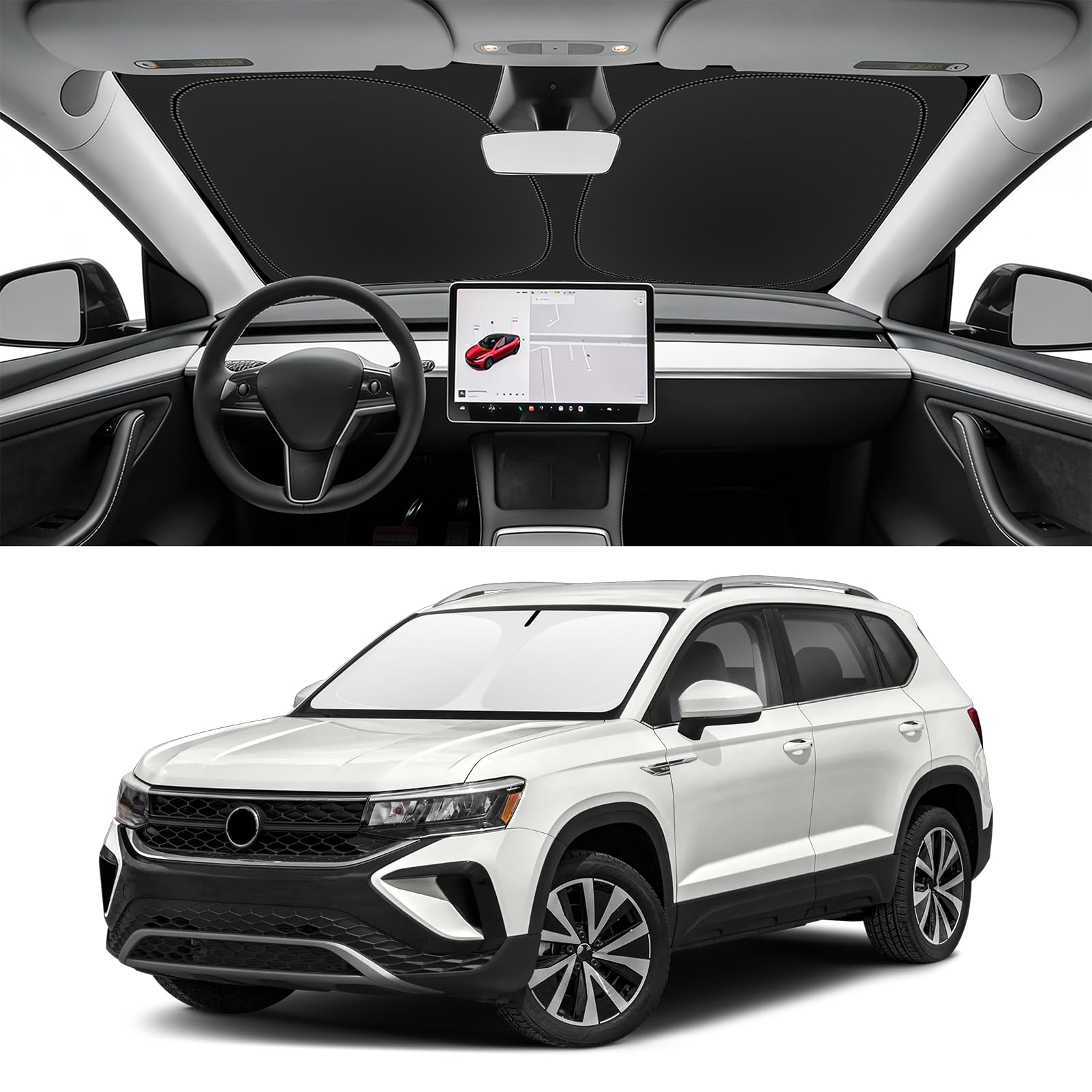 Amazon.com: SLOGENTO Custom Fit Windshield Sun Shade for VW Taos