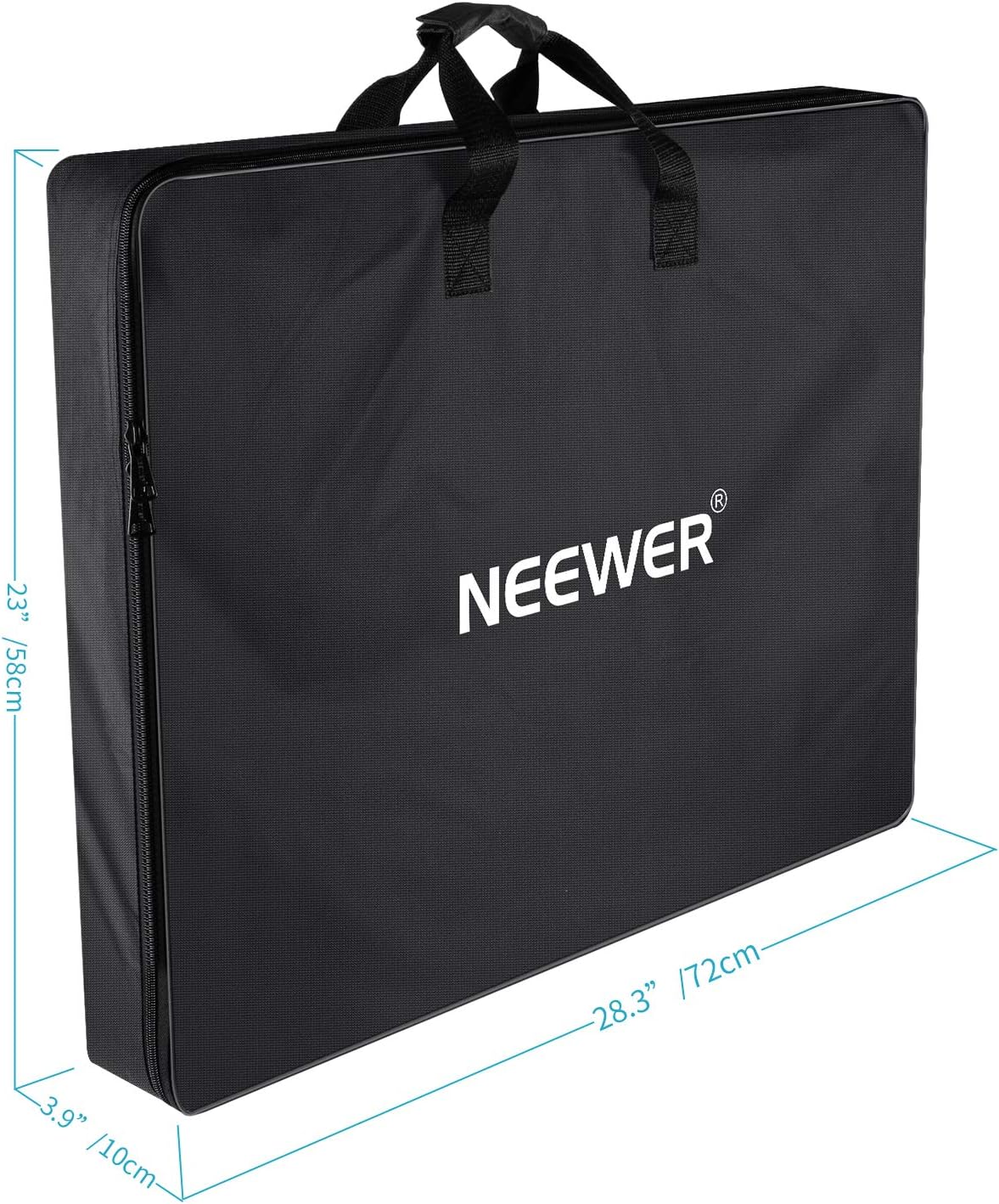 Neewer Enlarged Carrying Bag for 18 inches Ring Light, Light Stand, Accessories - 29.5x23.6 inches/75x60 Centimeters Protective Case, Durable Nylon,Light Weight (Black)
