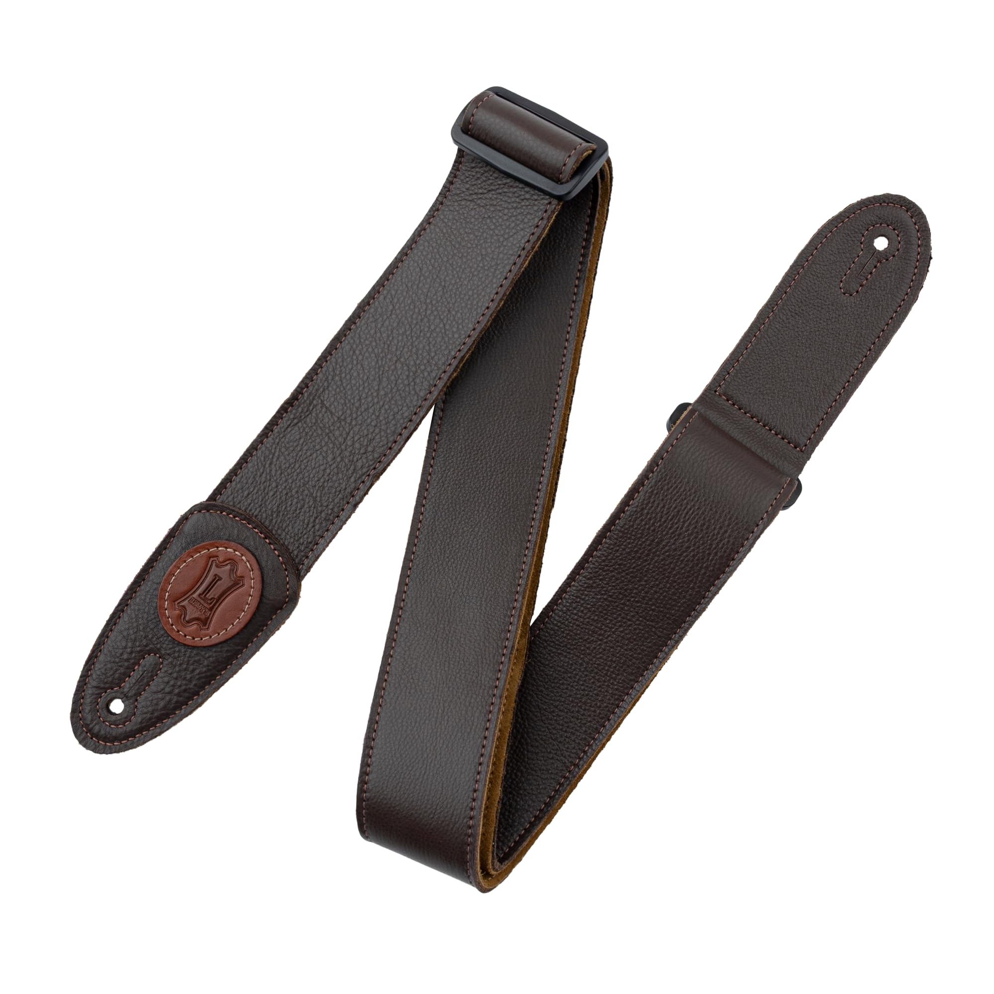 Levy's MSS7G-DBR Gitarrengurte 2" Signature Series Leather Strap - Dark Brown