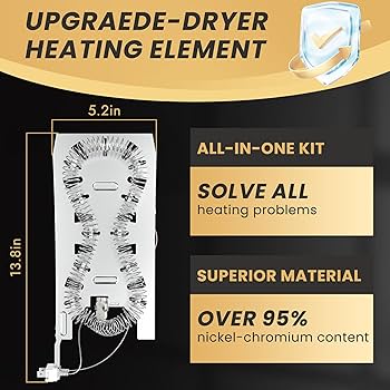 2025 Upgrade 3387747 WP3387747 PS11741416 Dryer Heating
