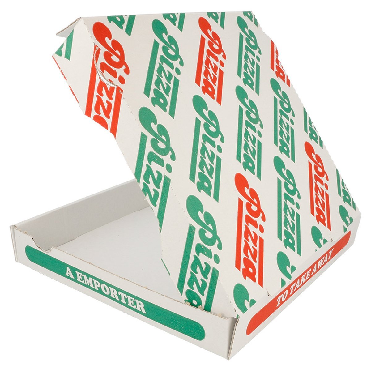 Scatola Pizza Microcanale Bianche 26X26X4 Cm Bianco Cartone - 100 Unità