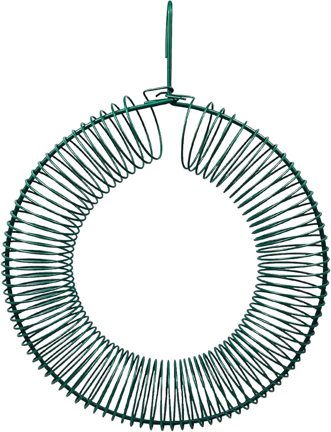 2 Pack Peanut Bird Feeder, Hanging Feeder Round Metal Whole Wild Bird Feeder with Hanging Hook for Outdoor Birds and Squirrels Feeding Rust & Proof