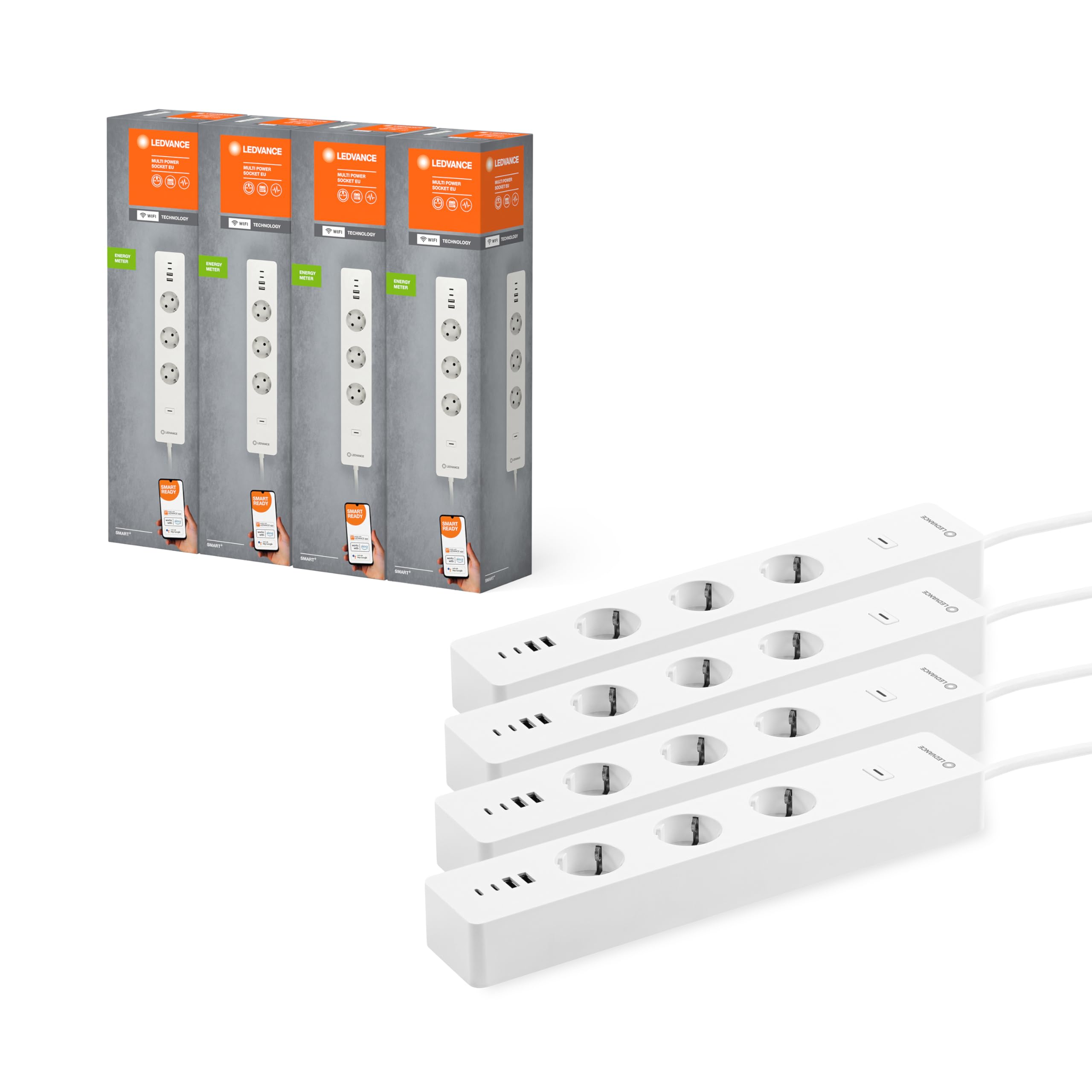 Ledvance Smart WiFi Multi Power Socket, Blanco