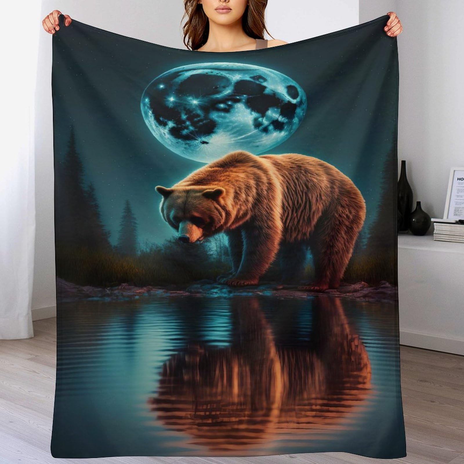 Plaid couverture polaire ours contre le froid, la solution légère et douce pour canapé et lit