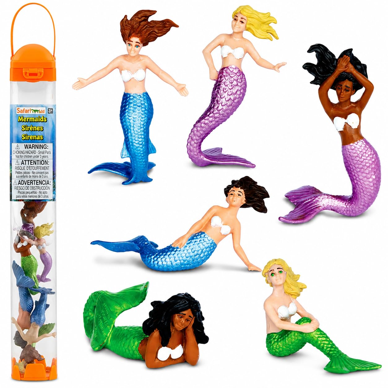 Amazon.com: Safari Ltd. Mermaids TOOB - 6 Pieces Detailed Mini