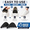MAPPERZ 4 Pcs Shoe Fillers for Women, Shoe Insoles for Women/Men,Shoe Inserts for Big Shoes, Pad Heel Pads for Women back pads, tightener pads, shoe fitting pad toe filler, 1 Pair gallery image