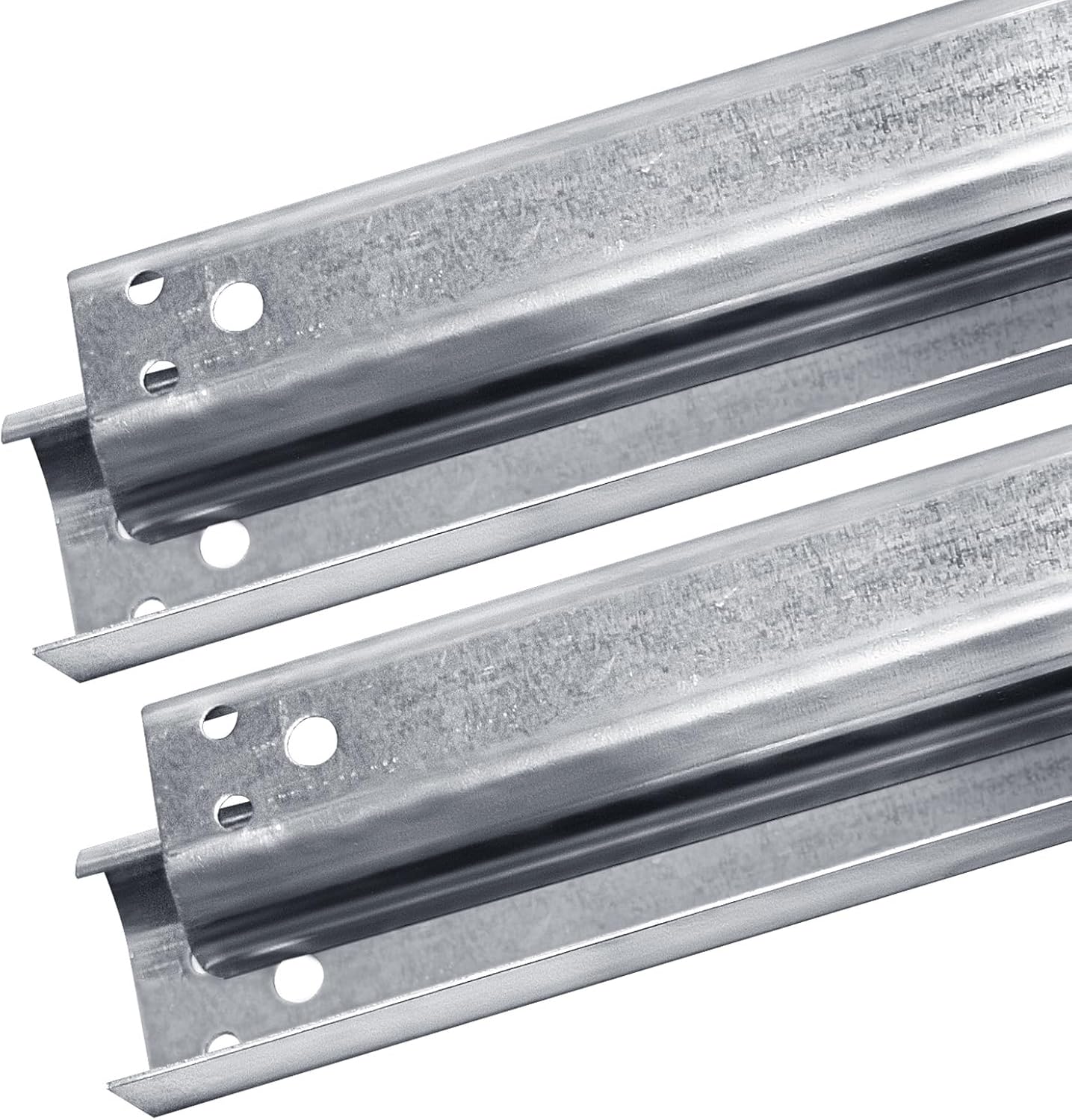 1 Pair Universal 8 FT Garage Door Vertical Track | 88" 1.5mm 20 Gauge Steel | Fits 2" Rollers | Garage Replacement Tracks