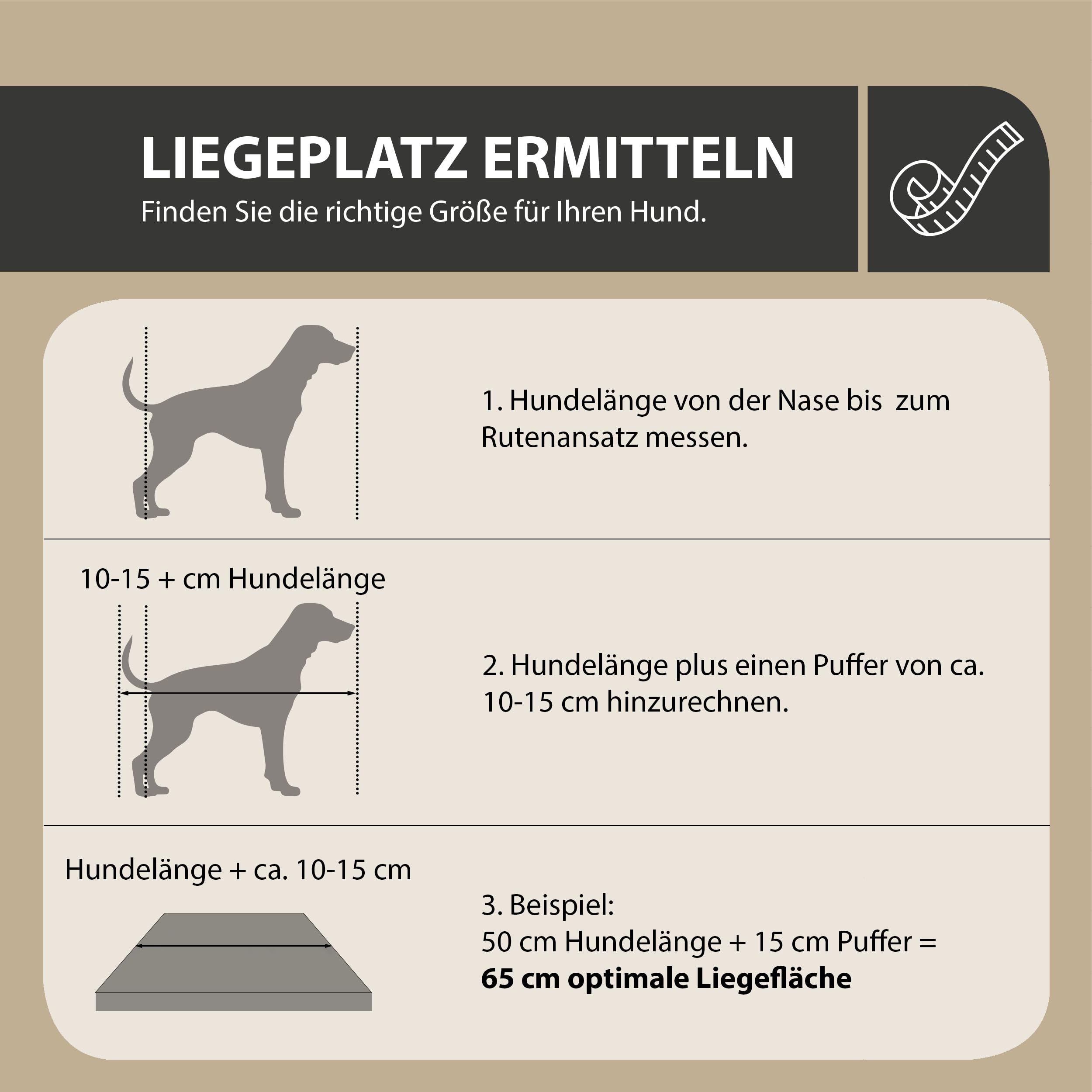 Rohrschneider Hundebett, Anti-Rutsch, kl., mittelgr. & gr. Hunde, Gr.3 grau