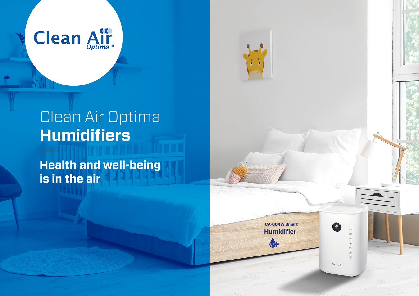 Clean Air Optima - Umidificatore CA-604W Smart Top Filling - 55 m² / 140 m³ / 590 ft²