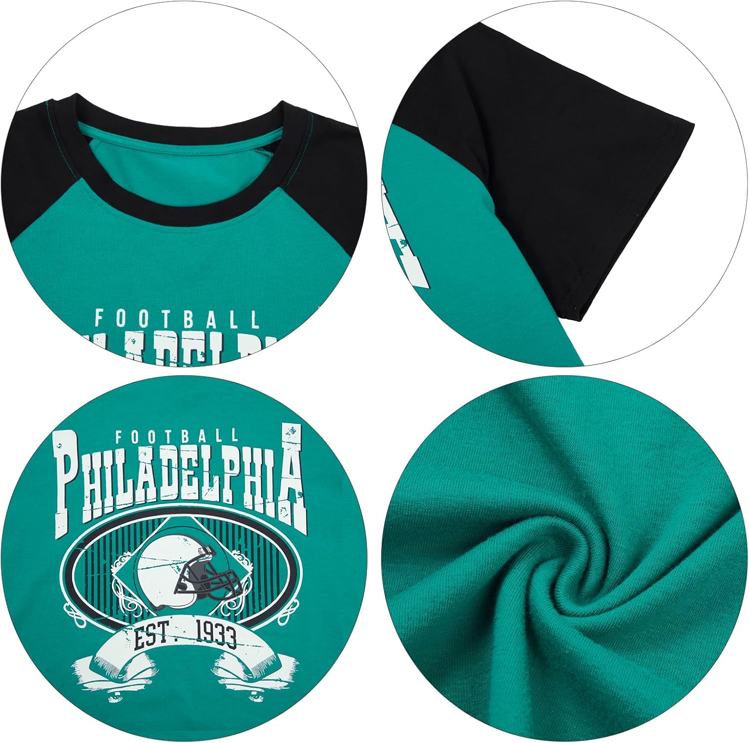 Football Shirts Women Game Day Oversized Shirt Football Team Fan Tee Sports Jersey Gift Tops - Image 4