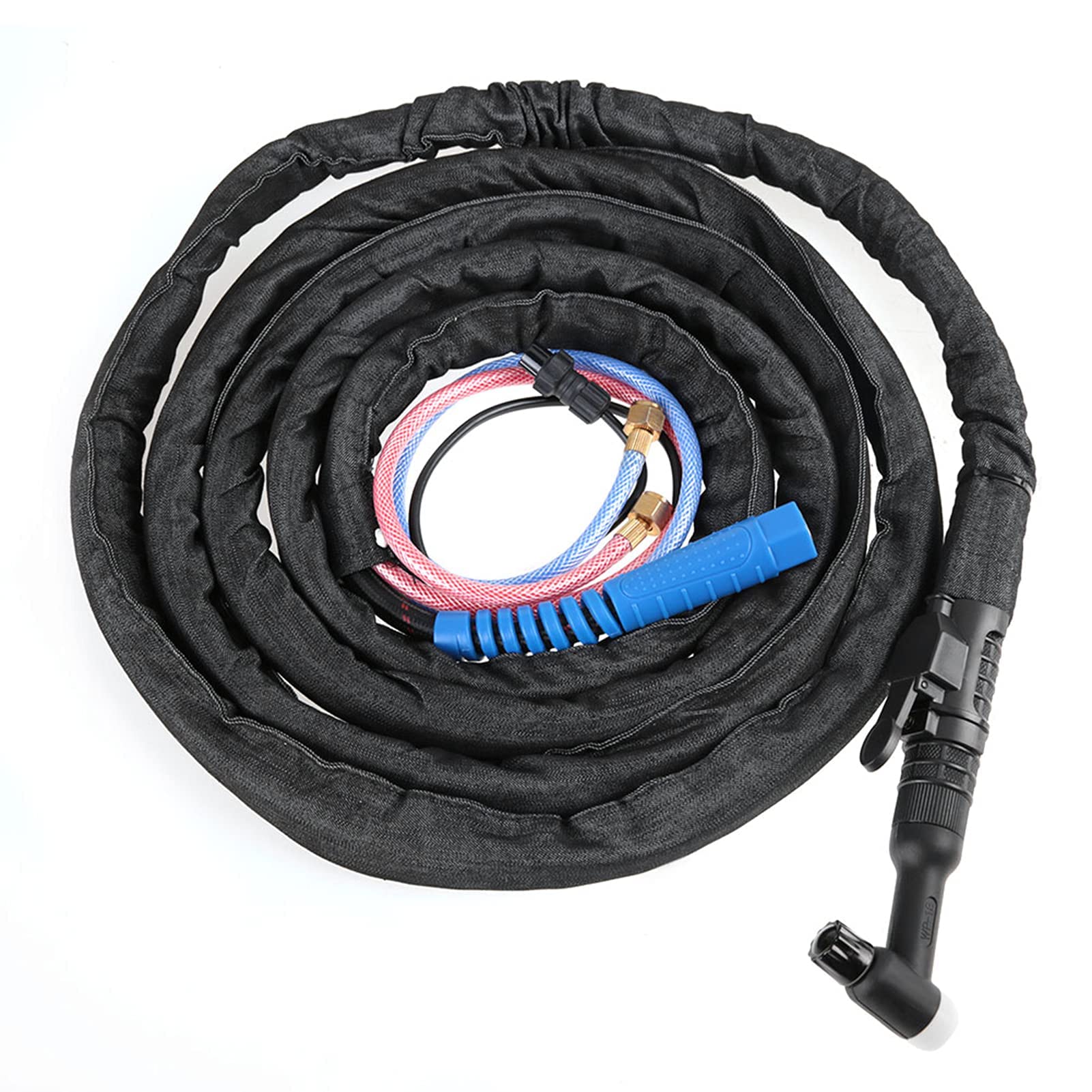 Torcia per Saldatura Tig, Torcia per Saldatura Tig Raffreddata Ad Acqua Set Connettore Dado WP18 Cavo Ergonomico Funzionamento Semplice per Saldatore Tig WP18, Kit (4 m