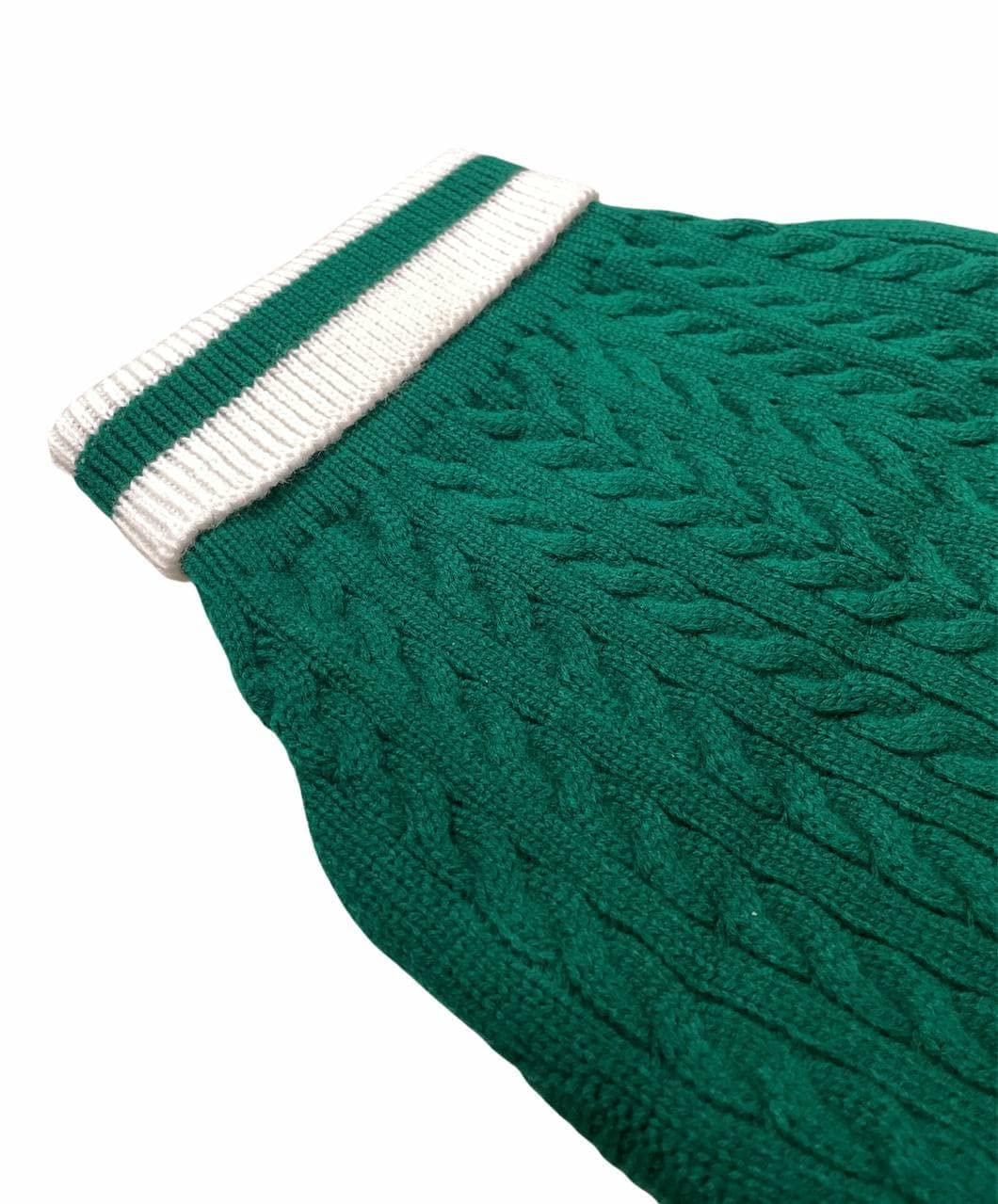 DOGTOWN Sweater - Lightweight, Stretchable High Neck Pullover for Small to Large Dogs - Soft and Warm Pet Clothes for Cold Weather (Green, 18 INCH) 2