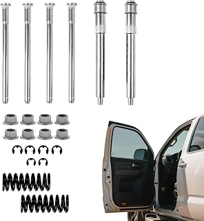 Front Driver and Passenger Side Door Hinge Pin and Bushing Repair kit with Spring Compatible with Chevy GMC C1500 C2500 K1500 K2500 K3500 Suburban Tahoe Yukon 15685040