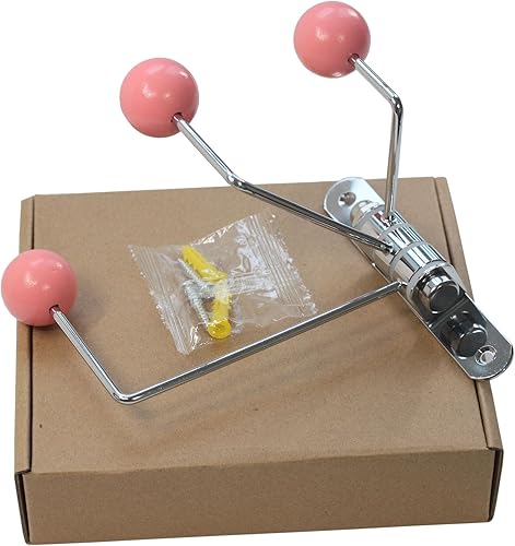 Miniatura 5 de Gancho decorativo de pared giratorio para niños, perchero de metal con bolas decorativas de madera rosa, lindos ganchos de almacenamiento plegables