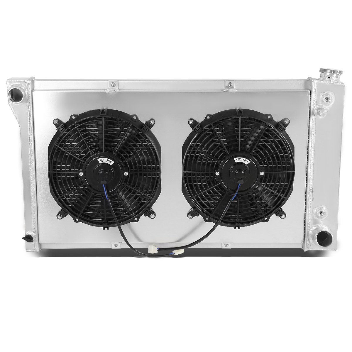 Amazon.com: DNA Motoring RA+FS-CK67-3 3-Row Radiator with Fan Shroud ...