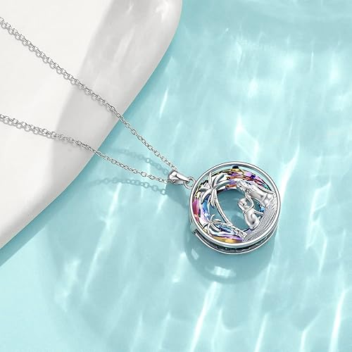 Miniatura 3 de POPKIMI Regalos para perros, collar de perro para mujer, collar con dije de perro de plata esterlina con cristal para perro, regalos conmemorativos