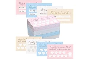 200 Pack Referral Discount Cards for Small Businesses